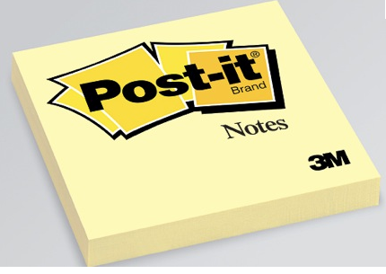 The Post-it - Invented by Art Fry in late 1970s